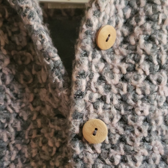 Toddler 24Mos Pink/Gray Knit Pea Coat by Play Up - Picture 3 of 6